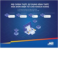 MB Bank áp dụng hóa đơn điện tử từ tháng 11