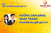 Hướng dẫn đăng nhập trang thuedientu.gdt.gov.vn
