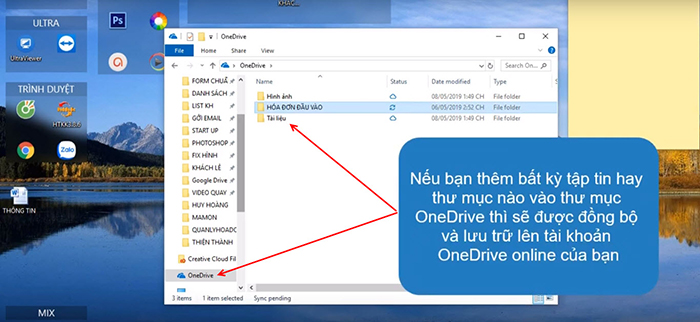 lưu trữ hóa đơn đầu vào bằng one drive