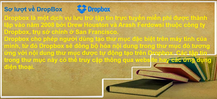 lưu trữ hóa đơn đầu vào bằng drop box