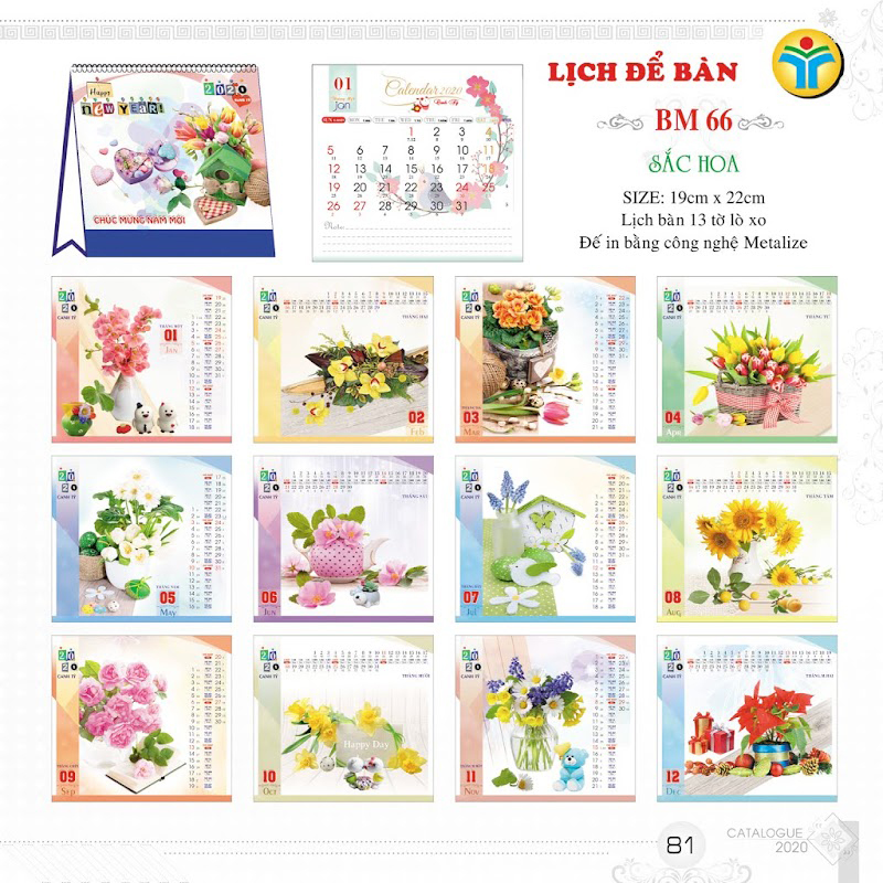 in lịch tết 2020