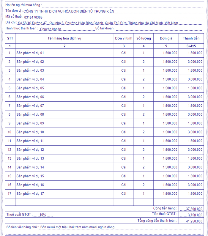 upload hóa đơn điện tử