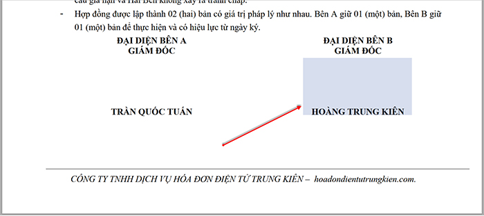 ký hợp đồng bằng chữ ký số