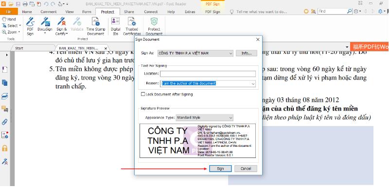 ký số online biên bản thu hồi hóa đơn điện tử