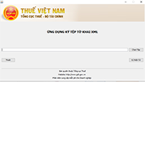 Phần mềm ký offline file XML mới nhất của Tổng Cục Thuế