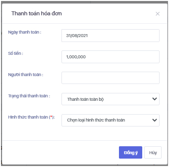quản lý hóa đơn đầu vào