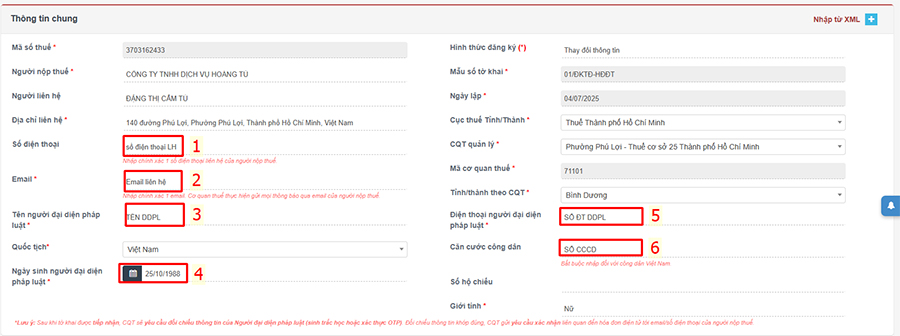 nộp tờ khai 01 hóa đơn điện tử mới nhất