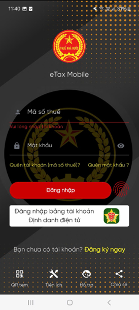 xác thực qua itax mobile